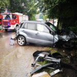 Pożar samochodu w Sosnowcu. Citroen spłonął doszczętnie.